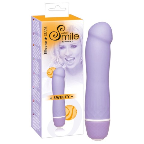 Sweet Smile Mini Wibrator Fioletowy 7 Trybow Kompaktowy Silikonowy Sweet Smile