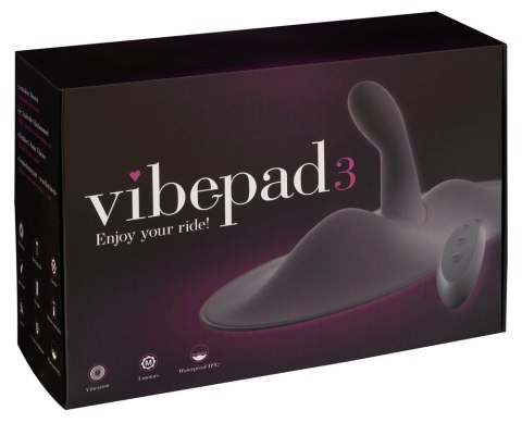 Vibepad 3 Black RC - Poduszka wibracyjna z pilotem, 29 cm, silikon Vibepad
