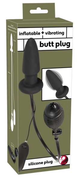 You2Toys Inflatable Plug z Wibracjami i Przewodowym Sterowaniem, czarny You2Toys