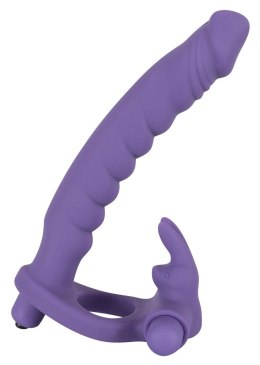 You2Toys Los Analos podwojny wibrator z pierścieniem silikonowy fioletowy You2Toys