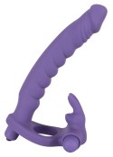 You2Toys Los Analos podwojny wibrator z pierścieniem silikonowy fioletowy You2Toys