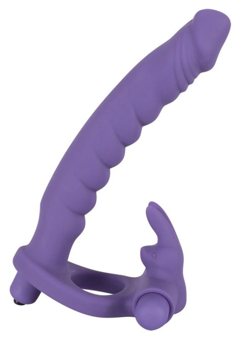 You2Toys Los Analos podwojny wibrator z pierścieniem silikonowy fioletowy You2Toys