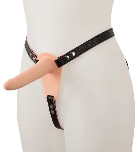 You2Toys Pasek z anatomicznym wibratorem 10 trybow, silikon, czarny You2Toys