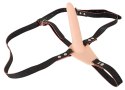 You2Toys Pasek z anatomicznym wibratorem 10 trybow, silikon, czarny You2Toys