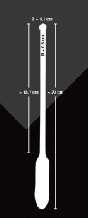 You2Toys Silikonowy ekspander cewki moczowej 27cm z wibracjami, czarny You2Toys