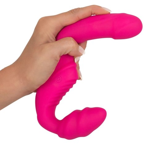 You2Toys Strapless Strap-On 2w1 Rożowy - Wibrujący, Bez Uprzęży, 21,8 cm Strapless Strap-On