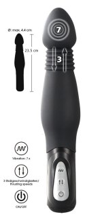 You2Toys Y2T - czarna maszyna intymna z funkcją drgań, 23,5 cm You2Toys