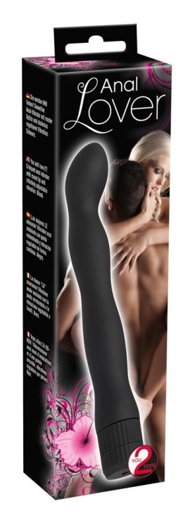You2Toys model falisty - czarny aplikator intymny z wibracją 18 cm You2Toys