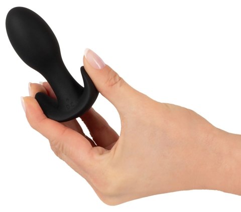 ANOS Mini Plug wibrujący z silikonu czarny 20 trybow ładowany USB ANOS
