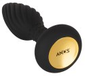 ANOS Plug Obrotowy Silikonowy z Pilotem Bezprzewodowym Czarny 15,1 cm ANOS