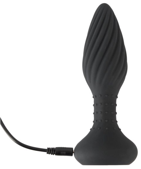 ANOS Plug Obrotowy Silikonowy z Pilotem Bezprzewodowym Czarny 15,1 cm ANOS