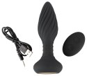 ANOS Plug Obrotowy Silikonowy z Pilotem Bezprzewodowym Czarny 15,1 cm ANOS