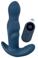 ANOS RC Rotating Prostate Plug Niebieski - Silikonowy masażer z pilotem ANOS