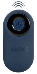 ANOS RC Rotating Prostate Plug Niebieski - Silikonowy masażer z pilotem ANOS