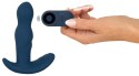 ANOS RC Rotating Prostate Plug Niebieski - Silikonowy masażer z pilotem ANOS