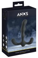 ANOS Silikonowy 3-Ramienny Stymulator Prostaty Czarny, 3 Silniki, 7 Trybow ANOS