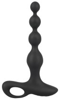 Black Velvets Model 552955 - Silikonowe koraliki z 10 trybami wibracji, czarne Black Velvets