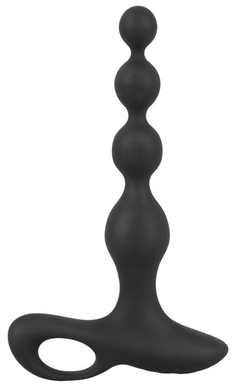 Black Velvets Model 552955 - Silikonowe koraliki z 10 trybami wibracji, czarne Black Velvets