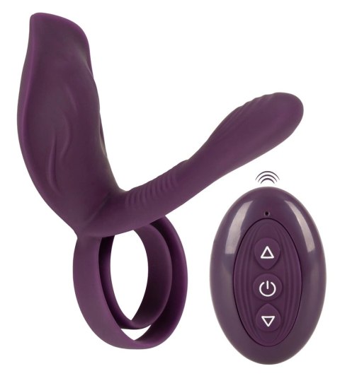 Couples Choice RC Couples Vibrator 2 - System dla par z pilotem, silikonowy Couples Choice