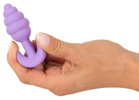 Cuties Korek Stożkowy z Rowkami Fioletowy 7,5 cm Silikonowy Cuties