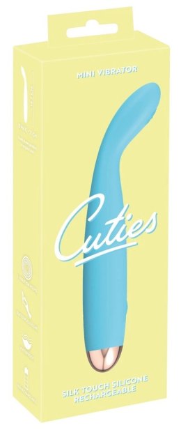 Cuties Mini Wibrator Stymulujący Niebieski 18,7 cm USB 7 Trybow Cuties