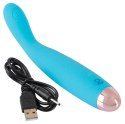 Cuties Mini Wibrator Stymulujący Niebieski 18,7 cm USB 7 Trybow Cuties