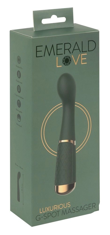 Emerald Love G-Spot Classic - zakrzywiony masażer punktu G, 19,5 cm Emerald Love