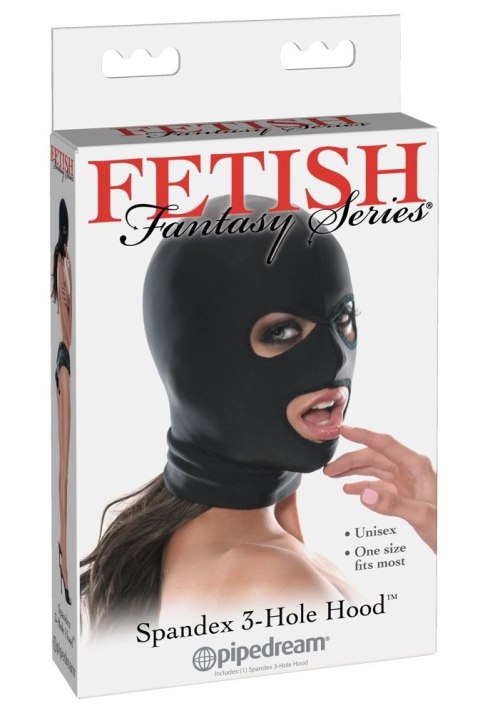 Fetish Fantasy Series maska czarna elastyczna z otworami na oczy i usta Fetish Fantasy