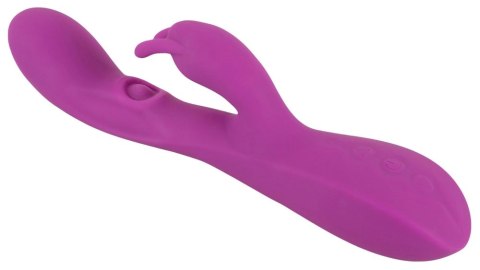 Javida Thumping Rabbit Vibrato silikonowy model z pulsacją 23,3 cm fioletowy JAVIDA