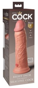 King Cock Elite Model 8" silikonowy, jasny, z przyssawką, 20 cm King Cock
