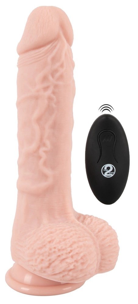 Medical Silicone RC Vibrator 21cm - obracający się, wodoodporny, silikon Medical Silicone