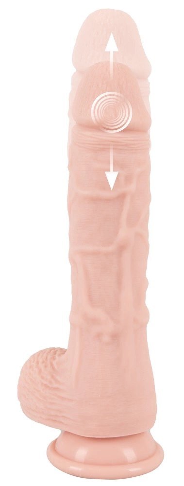 Medical Silicone RC Vibrator 21cm - obracający się, wodoodporny, silikon Medical Silicone