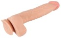 Nature Skin Model L Elastyczne Dildo 24,7 cm z Ruchomą Powłoką TPE Nature Skin