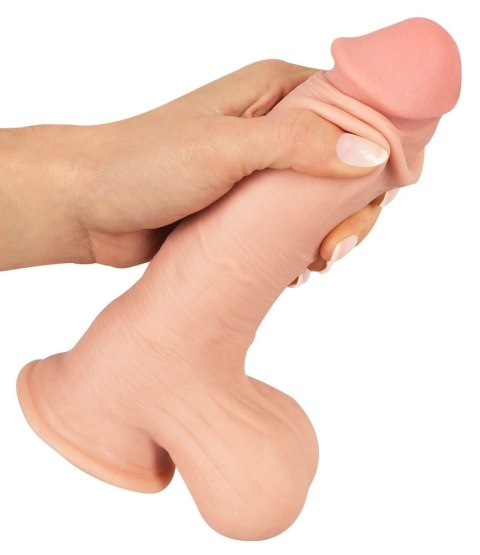 Nature Skin Model M - Elastyczna Forma Intymna z Ruchomą Powierzchnią 19,9 cm Nature Skin