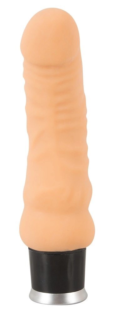Nature Skin Wibrator 20 cm TPR wielofunkcyjny, elastyczny beżowy Nature Skin