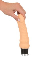 Nature Skin Wibrator 20 cm TPR wielofunkcyjny, elastyczny beżowy Nature Skin