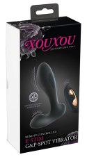 XOUXOU RC E-Stim G&P-Spot - Wibrator z Elektrostymulacją i Pilotem XOUXOU