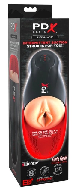 PDX Elite Fuck-O-Matic - maszyna intymna z masażerem jąder, ładowalna PDX