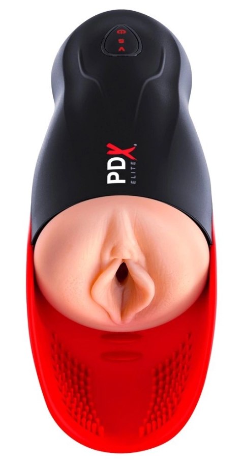 PDX Elite Fuck-O-Matic - maszyna intymna z masażerem jąder, ładowalna PDX