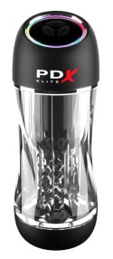 PDX Elite Viewtube Pro - Automatyczna maszyna intymna, przezroczysta, 23 cm PDX