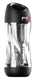PDX Elite Viewtube Pro - Automatyczna maszyna intymna, przezroczysta, 23 cm PDX