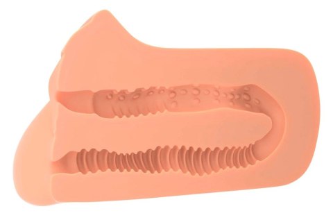 PDX Plus Fanta Flesh - model intymny dwukanałowy cielisty 16,5 cm PDX