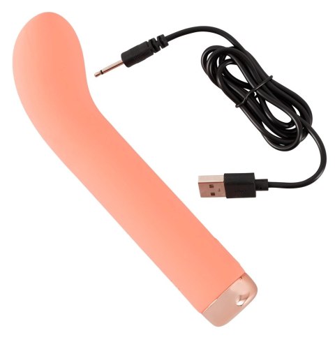 Peachy Mini G-Spot Wibrator USB, silikonowy, pomarańczowy, 16,5 cm Peachy