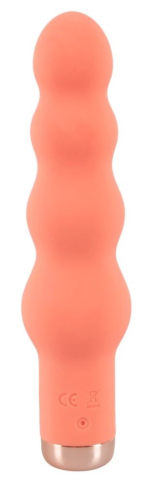 Peachy Mini Wibrator Koralikowy 10 Trybow Wibracji Pomarańczowy 16,5 cm Peachy