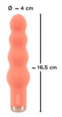 Peachy Mini Wibrator Koralikowy 10 Trybow Wibracji Pomarańczowy 16,5 cm Peachy
