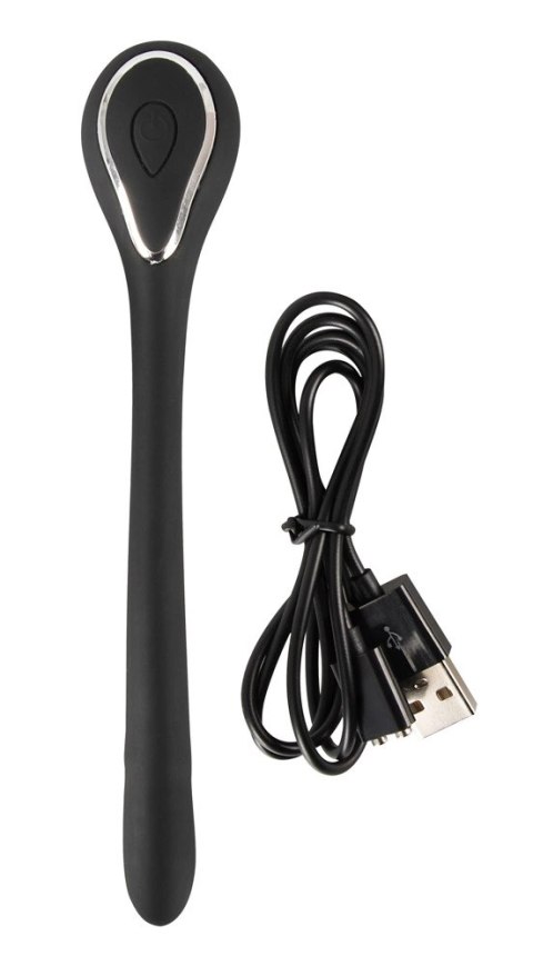 Penisplug Vibrating Bendable D - Elastyczna maszyna intymna, 13,5 cm Penisplug