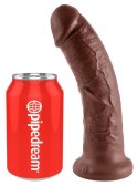 Pipedream King Cock 20 cm ciemny - model anatomiczny z przyssawką PVC King Cock