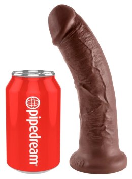 Pipedream King Cock 20 cm ciemny - model anatomiczny z przyssawką PVC King Cock
