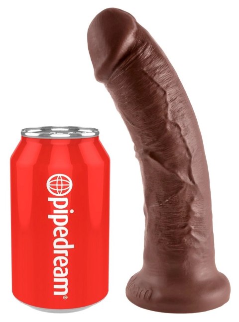 Pipedream King Cock 20 cm ciemny - model anatomiczny z przyssawką PVC King Cock
