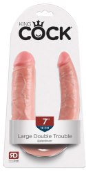 Pipedream King Cock Model 43 cm Podwojny, Jasny Kolor, PVC King Cock